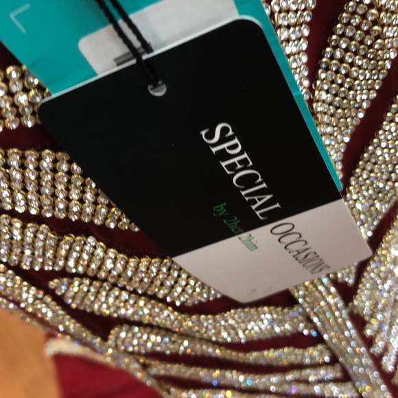 ⭐️SOLD OUT⭐️ Burgundy special occasion dress - Picture 7 of 7